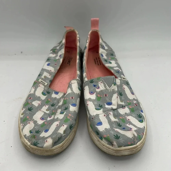 kids / youth llama print Toms size 5 - Picture 2 of 6